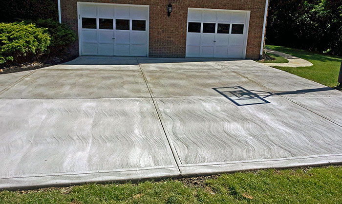 new concrete driveway