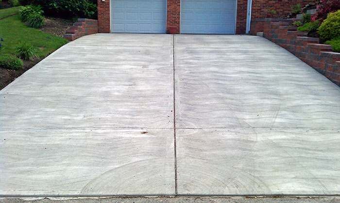 new concrete driveway