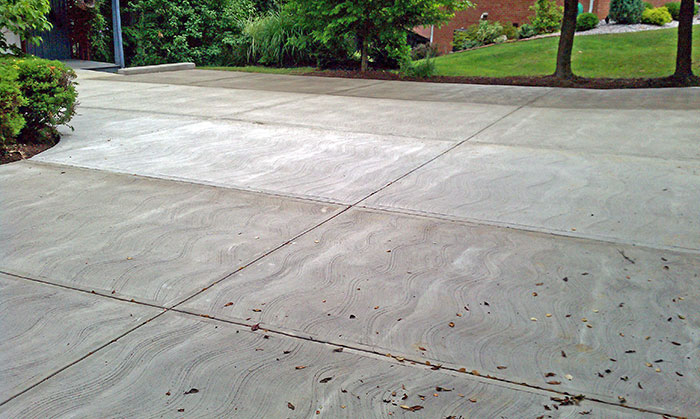 new concrete driveway