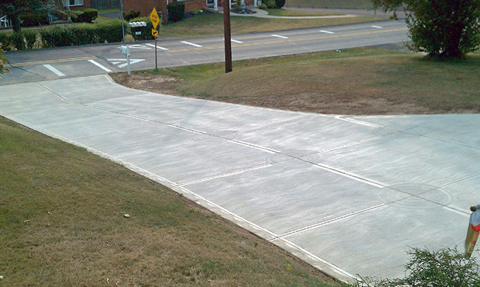 new concrete driveway