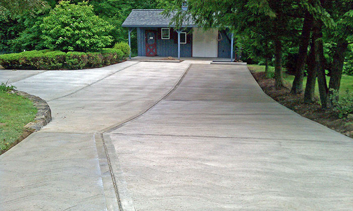 new concrete driveway