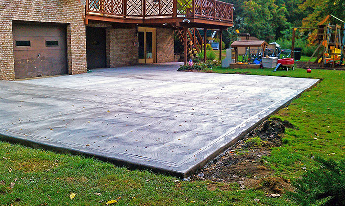 new concrete driveway