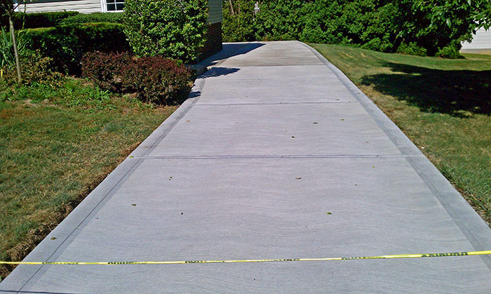 new concrete driveway