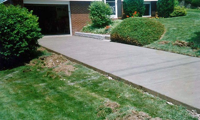 new concrete driveway