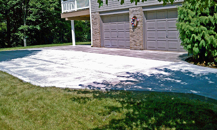 new concrete driveway