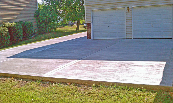 new concrete driveway