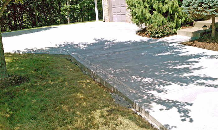 new concrete driveway