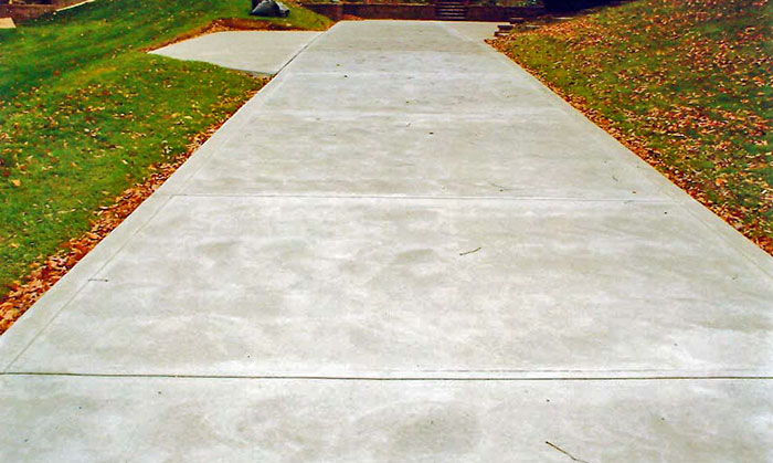 new concrete driveway