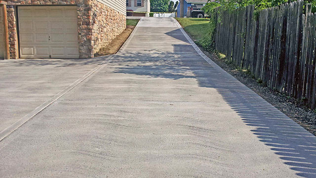 new concrete driveway