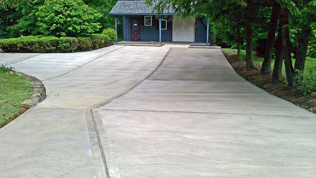 new concrete driveway